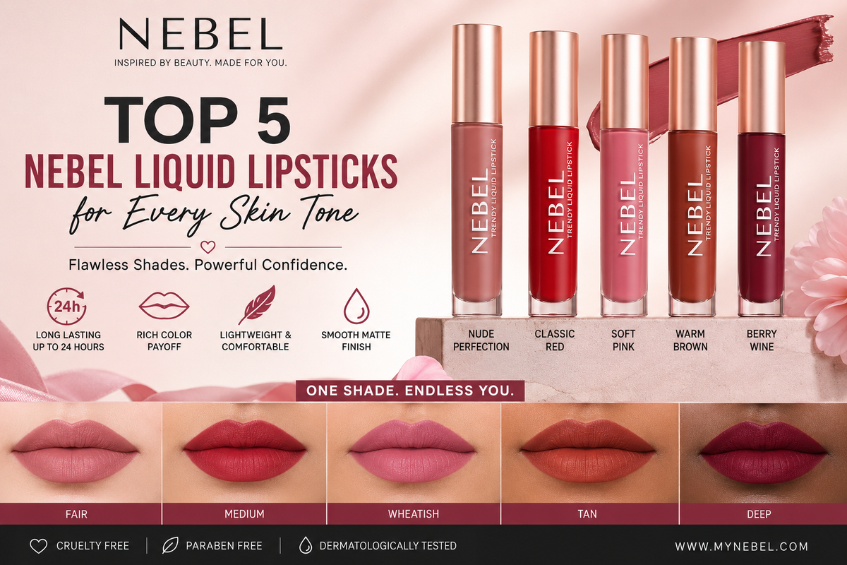 Top 5 NEBEL Liquid Lipsticks for Every Skin Tone