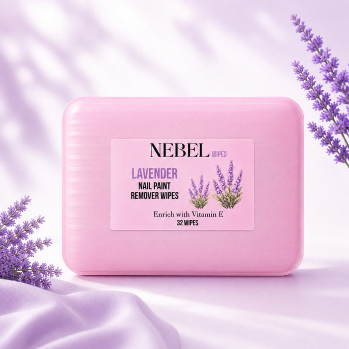 Lavender Nail Paint Remover Wipes