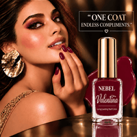 Berry Red & Pure White Valentina Long Lasting Nail Color Combo Pack