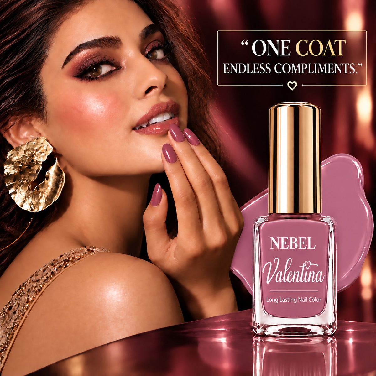 Soft Pink & Pure White Valentina Long Lasting Nail Color Combo Pack