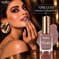 Mauve Brown & Pure White Valentina Long Lasting Nail Color Combo Pack