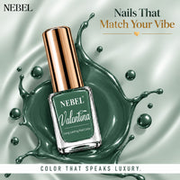 Emerald Green & Pure White Valentina Long Lasting Nail Color Combo Pack