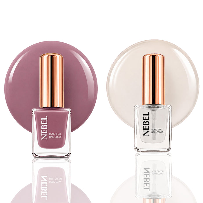 Pink Princess & Glaze Long Stay Nail Color Combo – 2 Nail Paints