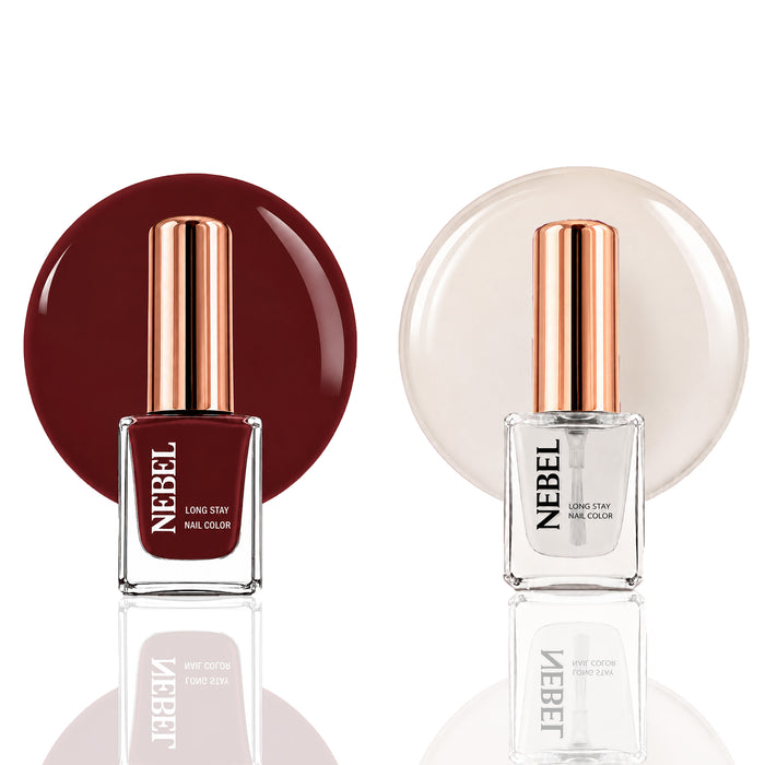 Red Carpet & Glaze Long Stay Nail Color Combo – 2 Nail Paints