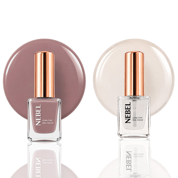 Hazelnut & Glaze Long Stay Nail Color Combo – 2 Nail Paints