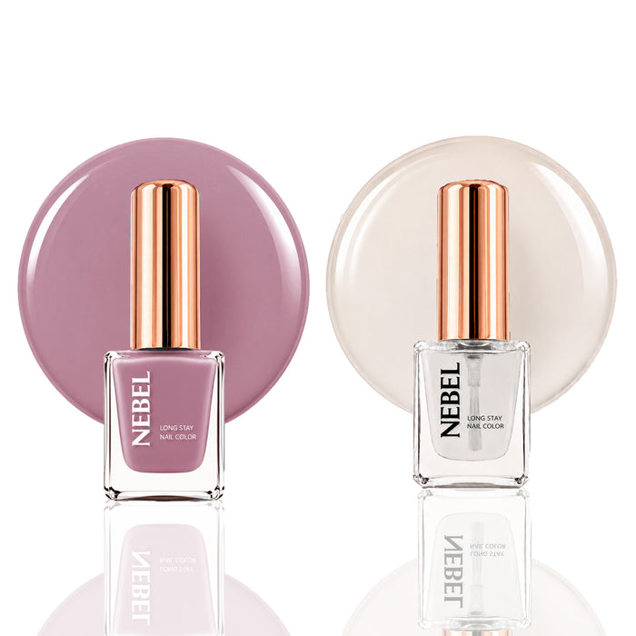 Playful Pink & Glaze Long Stay Nail Color Combo – 2 Nail Paints