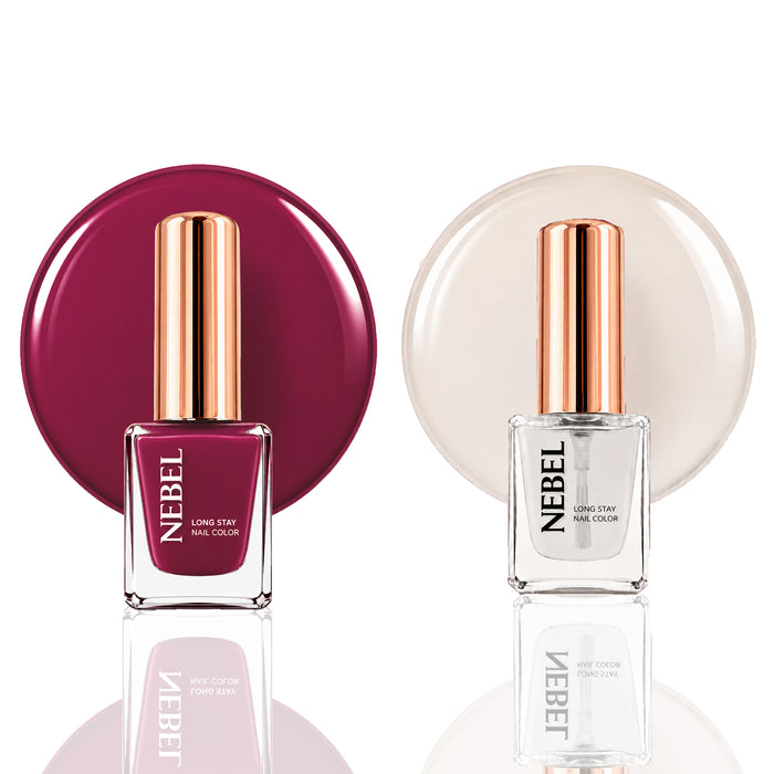 Sassy Pink & Glaze Long Stay Nail Color Combo – 2 Nail Paints
