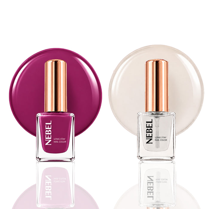 Pink Tease & Glaze Long Stay Nail Color Combo – 2 Nail Paints