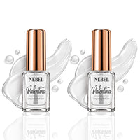 Pure White & Pure White Valentina Long Lasting Nail Color Combo Pack