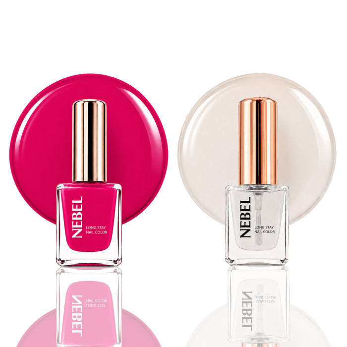 Bubblegum & Glaze Long Stay Nail Color Combo – 2 Nail Paints