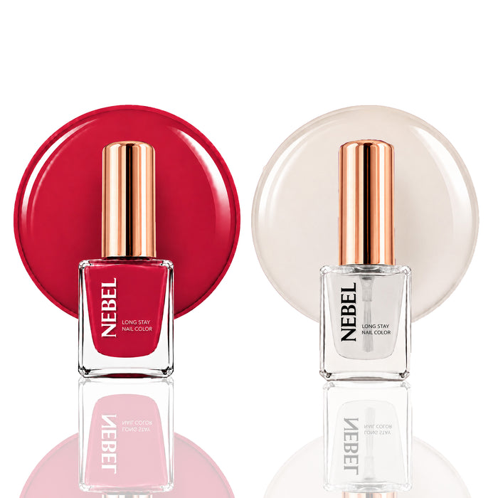 Bombshell & Glaze Long Stay Nail Color Combo – 2 Nail Paints