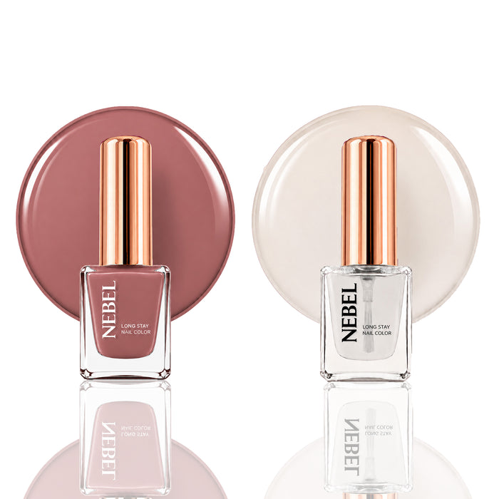 Honey Beige & Glaze Long Stay Nail Color Combo – 2 Nail Paints