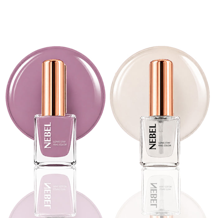 Berry Pink & Glaze Long Stay Nail Color Combo – 2 Nail Paints