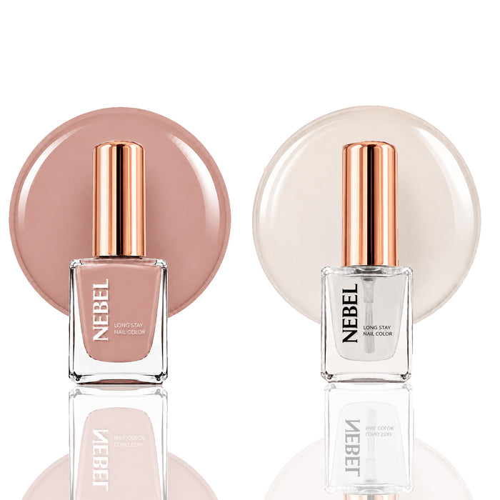 Sand Dust & Glaze Long Stay Nail Color Combo – 2 Nail Paints