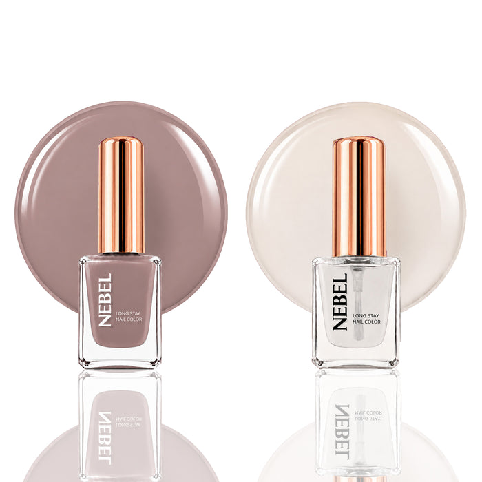 Nutty Nude & Glaze Long Stay Nail Color Combo – 2 Nail Paints