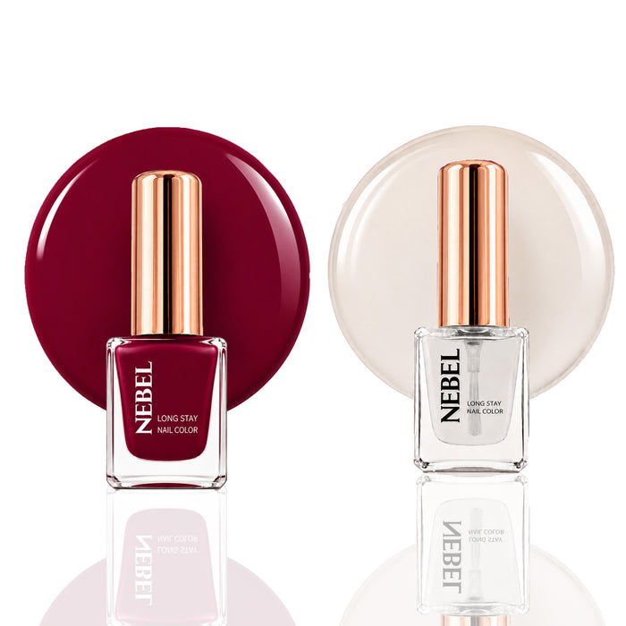 Red Chilly & Glaze Long Stay Nail Color Combo – 2 Nail Paints