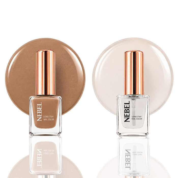 Bronze & Glaze Long Stay Nail Color Combo – 2 Nail Paints