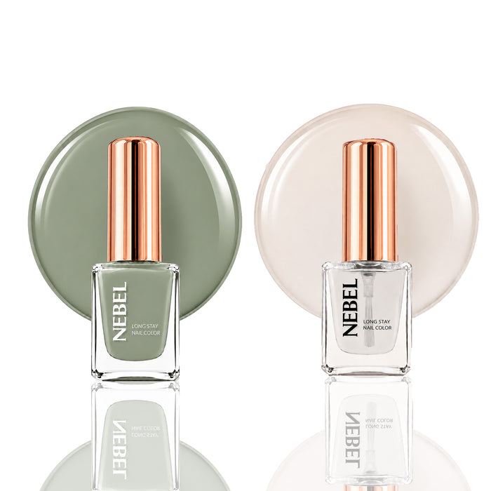 Mint Tea & Glaze Long Stay Nail Color Combo – 2 Nail Paints