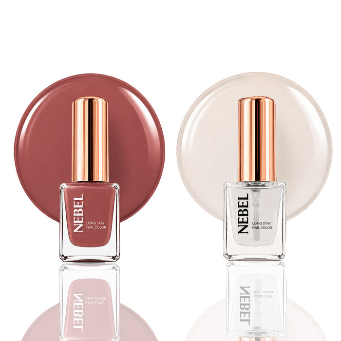 Rose Bud & Glaze Long Stay Nail Color Combo – 2 Nail Paints