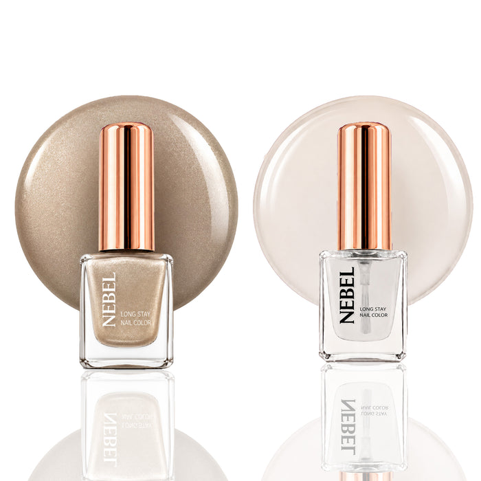 Gold Digger & Glaze Long Stay Nail Color Combo – 2 Nail Paints