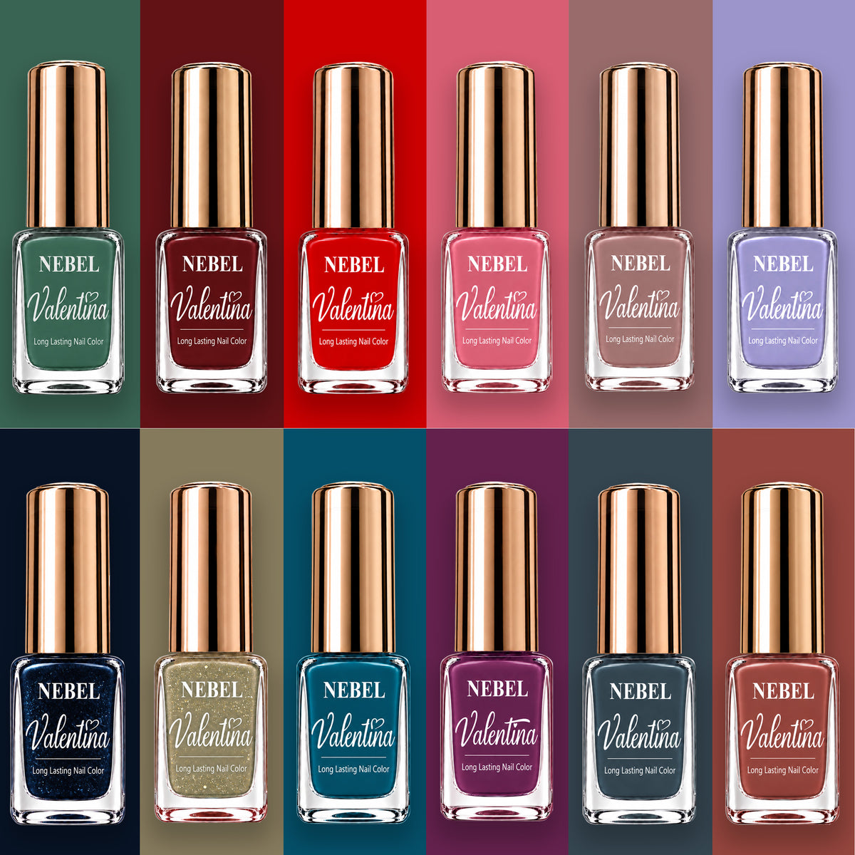 Pure White & Pure White Valentina Long Lasting Nail Color Combo Pack
