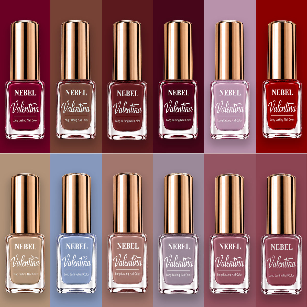 Pure White & Pure White Valentina Long Lasting Nail Color Combo Pack