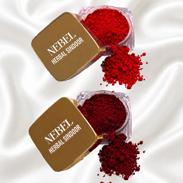 Herbal Sindoor Combo – Traditional Red & Maroon Powder Sindoor for Women