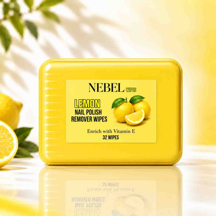 Lemon Nail Paint Remover Wipes