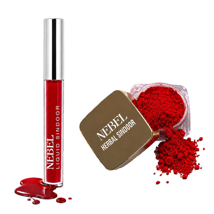 Liquid & Herbal Sindoor Combo – Red