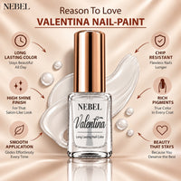 Pure White & Pure White Valentina Long Lasting Nail Color Combo Pack