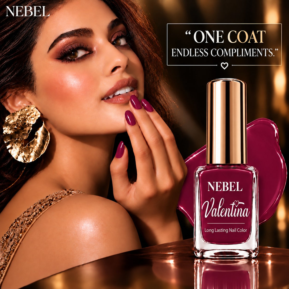 Berry Pink & Pure White Valentina Long Lasting Nail Color Combo Pack