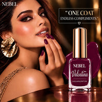 Burgundy Wine & Pure White Valentina Long Lasting Nail Color Combo Pack