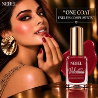 Cherry Red & Pure White Valentina Long Lasting Nail Color Combo Pack