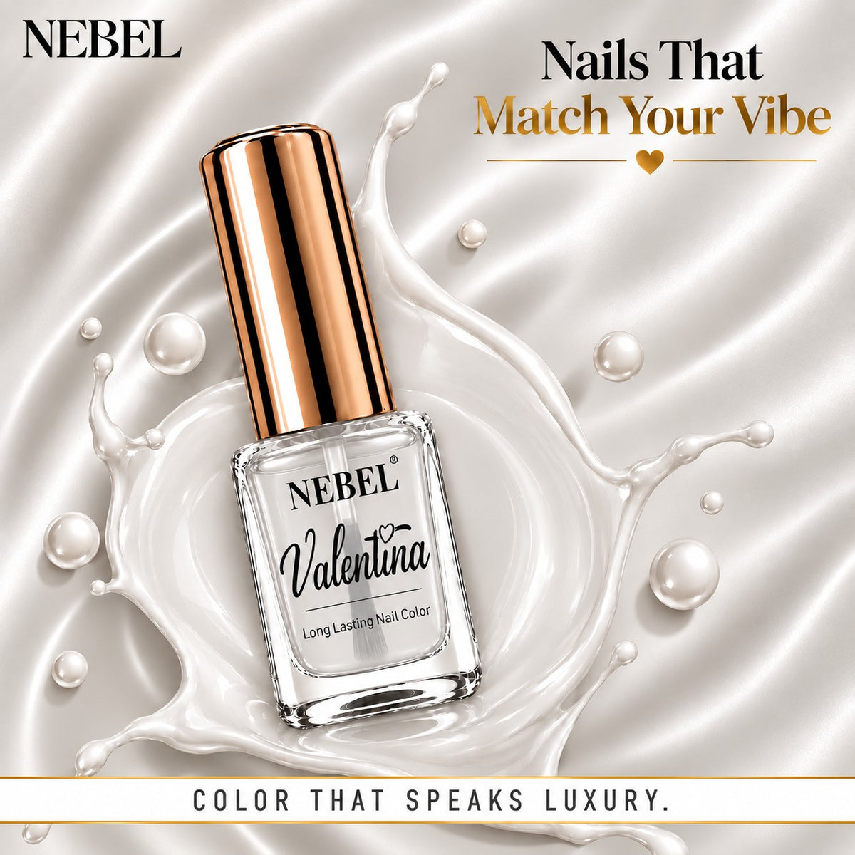 Burgundy Wine & Pure White Valentina Long Lasting Nail Color Combo Pack