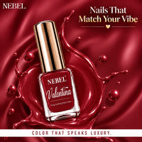 Cherry Red & Pure White Valentina Long Lasting Nail Color Combo Pack