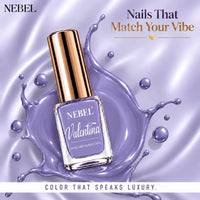 Pastel Blue & Pure White Valentina Long Lasting Nail Color Combo Pack
